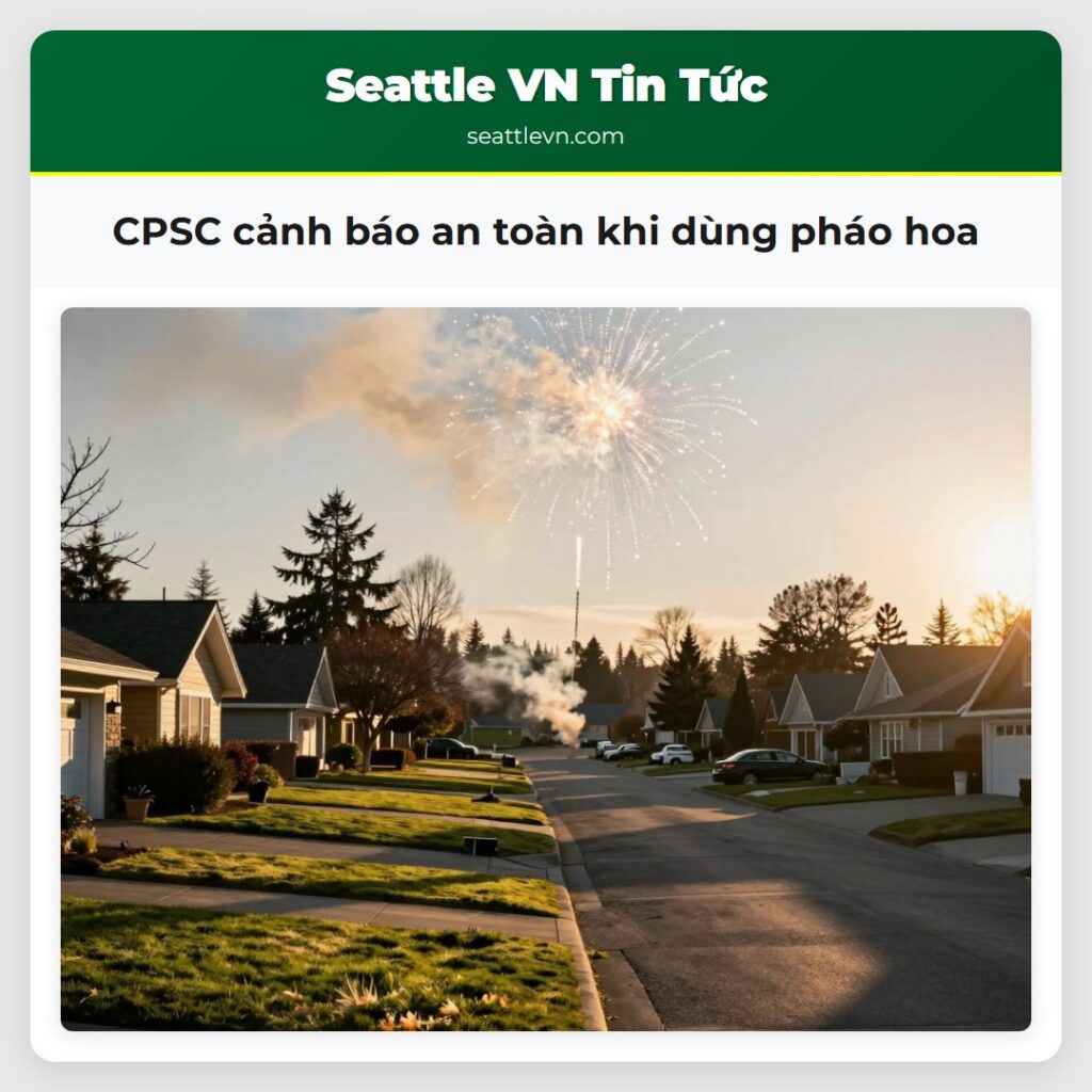 CPSC cảnh báo an toàn khi dùng pháo hoa