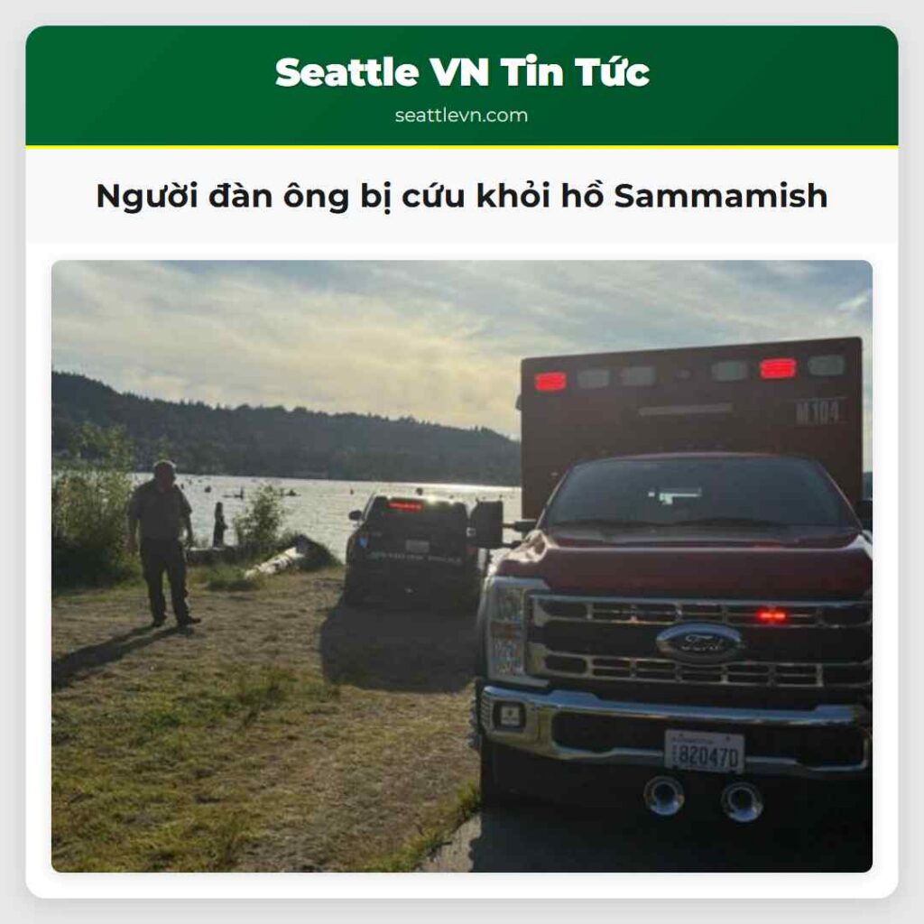 Người đàn ông bị cứu khỏi hồ Sammamish