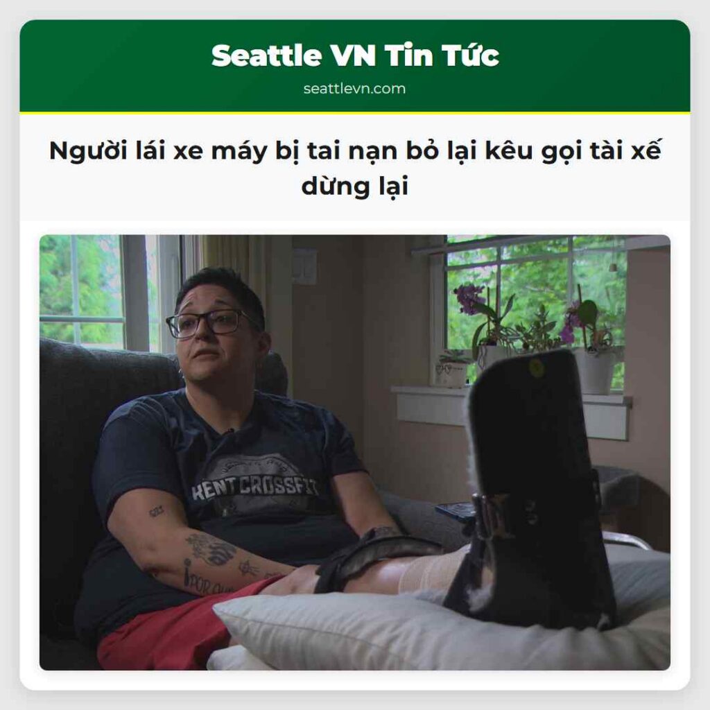 Người lái xe máy bị tai nạn bỏ lại kêu gọi tài xế