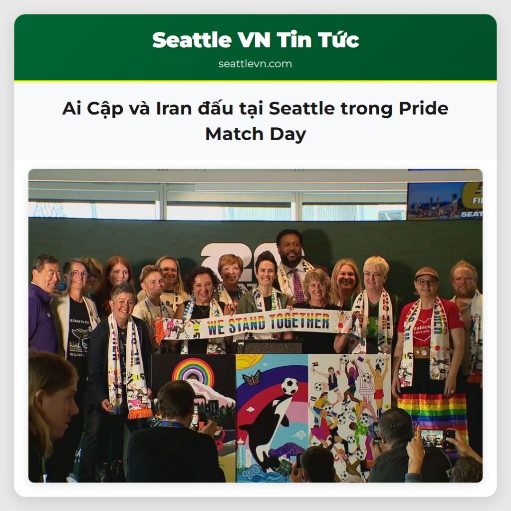 Ai Cập và Iran đấu tại Seattle trong Pride Match