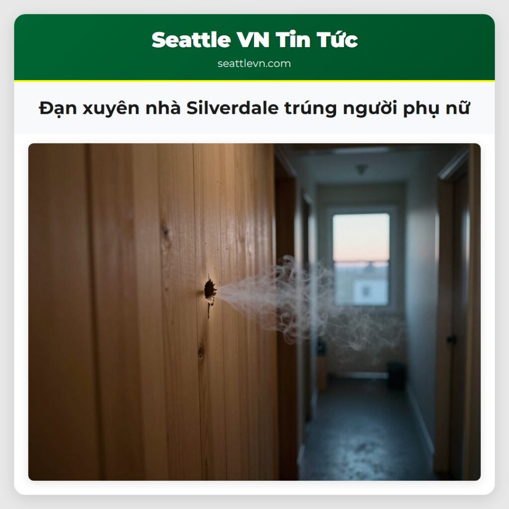 Đạn xuyên nhà Silverdale trúng người phụ nữ