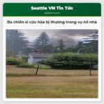 Ba chiến sĩ cứu hỏa bị thương trong vụ nổ nhà