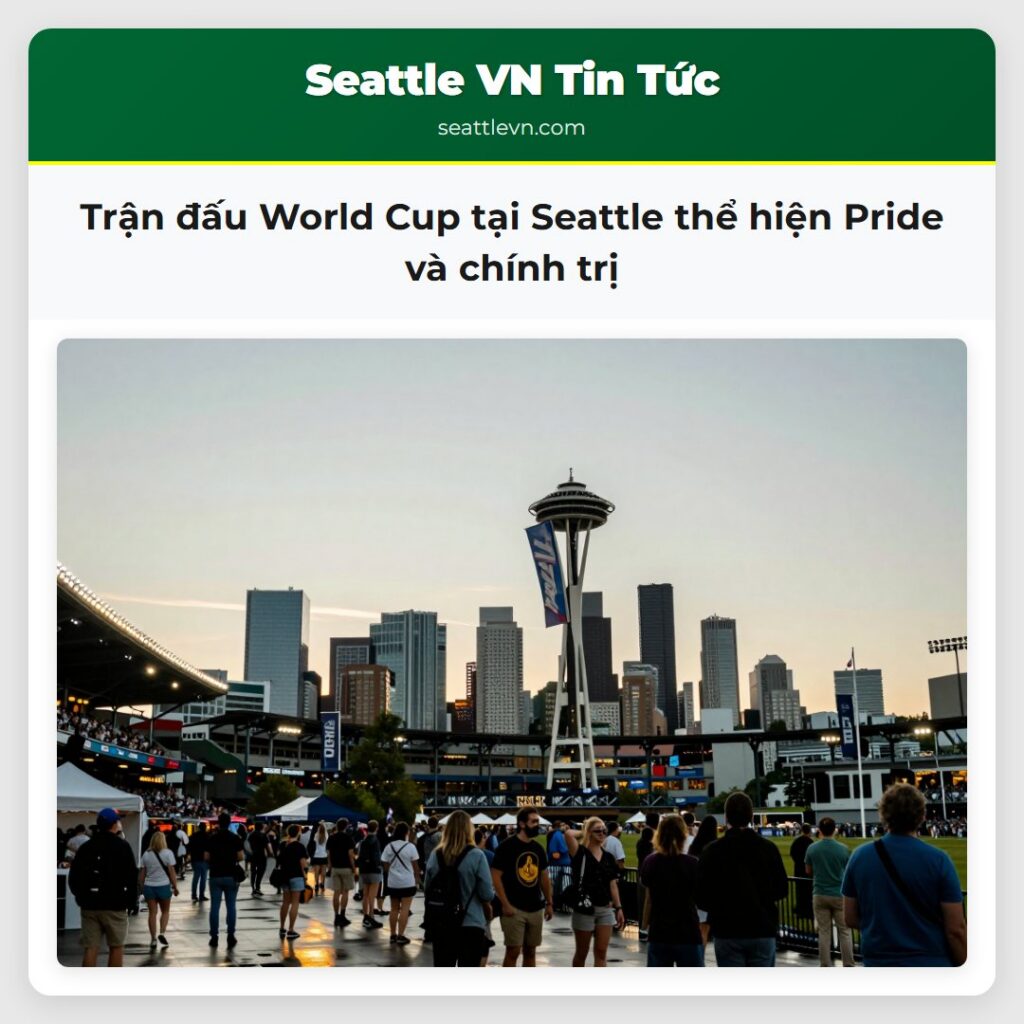 Trận đấu World Cup tại Seattle thể hiện Pride và
