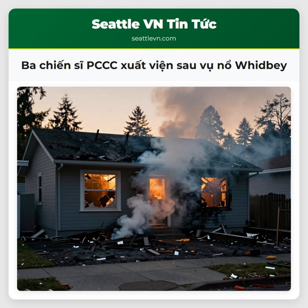Ba chiến sĩ PCCC xuất viện sau vụ nổ Whidbey