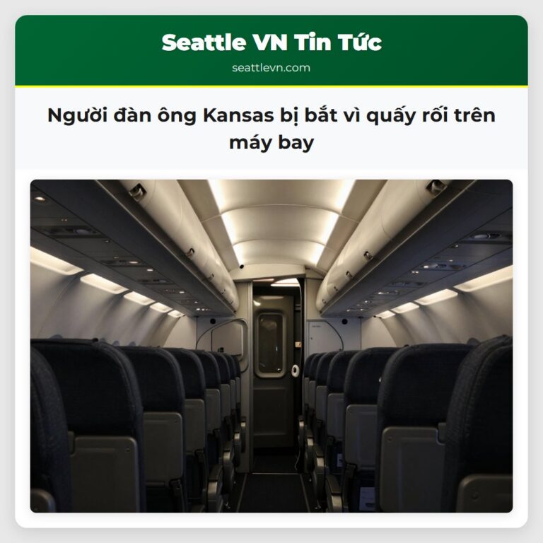 Người đàn ông Kansas bị bắt vì quấy rối trên máy bay