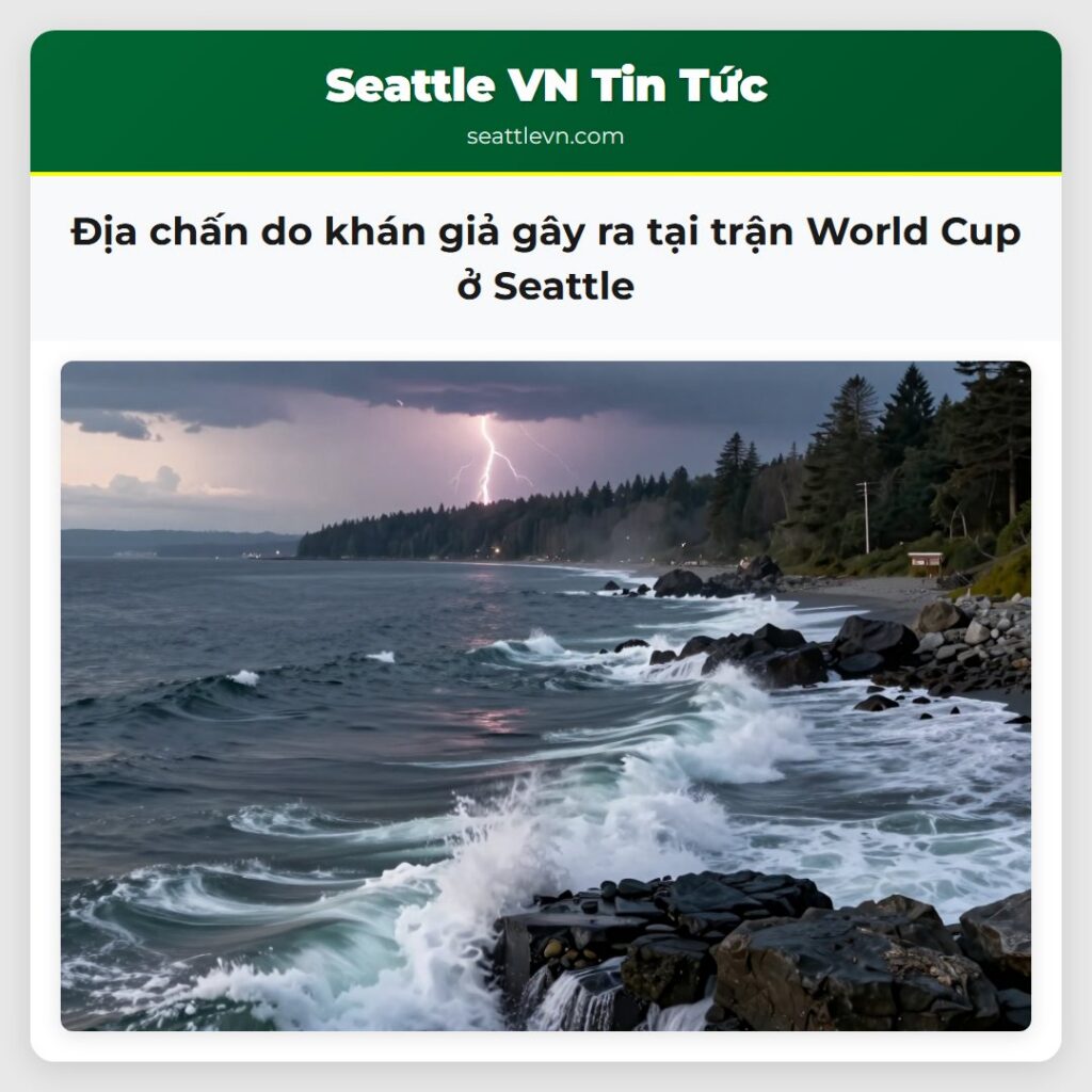 Địa chấn do khán giả gây ra tại trận World Cup ở
