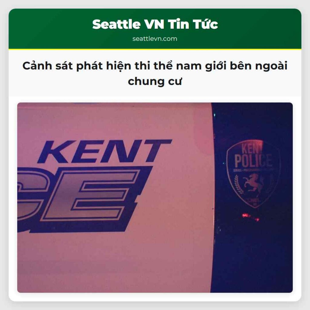 Cảnh sát phát hiện thi thể nam giới bên ngoài
