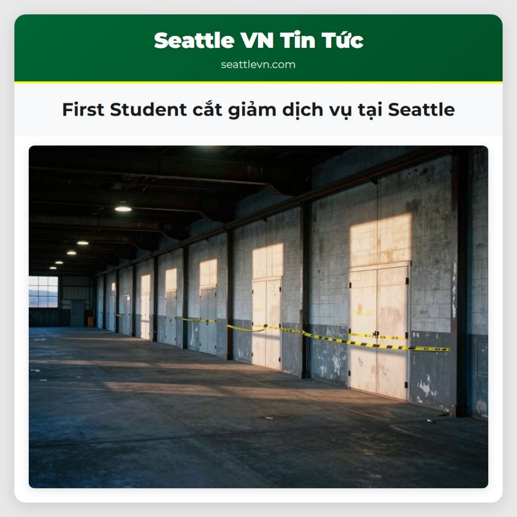 First Student cắt giảm dịch vụ tại Seattle