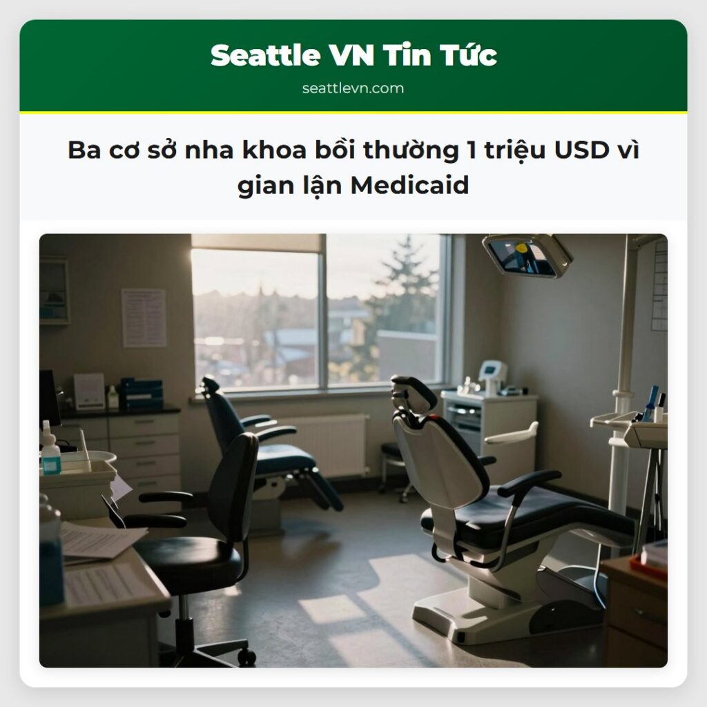 Ba cơ sở nha khoa bồi thường 1 triệu USD vì gian