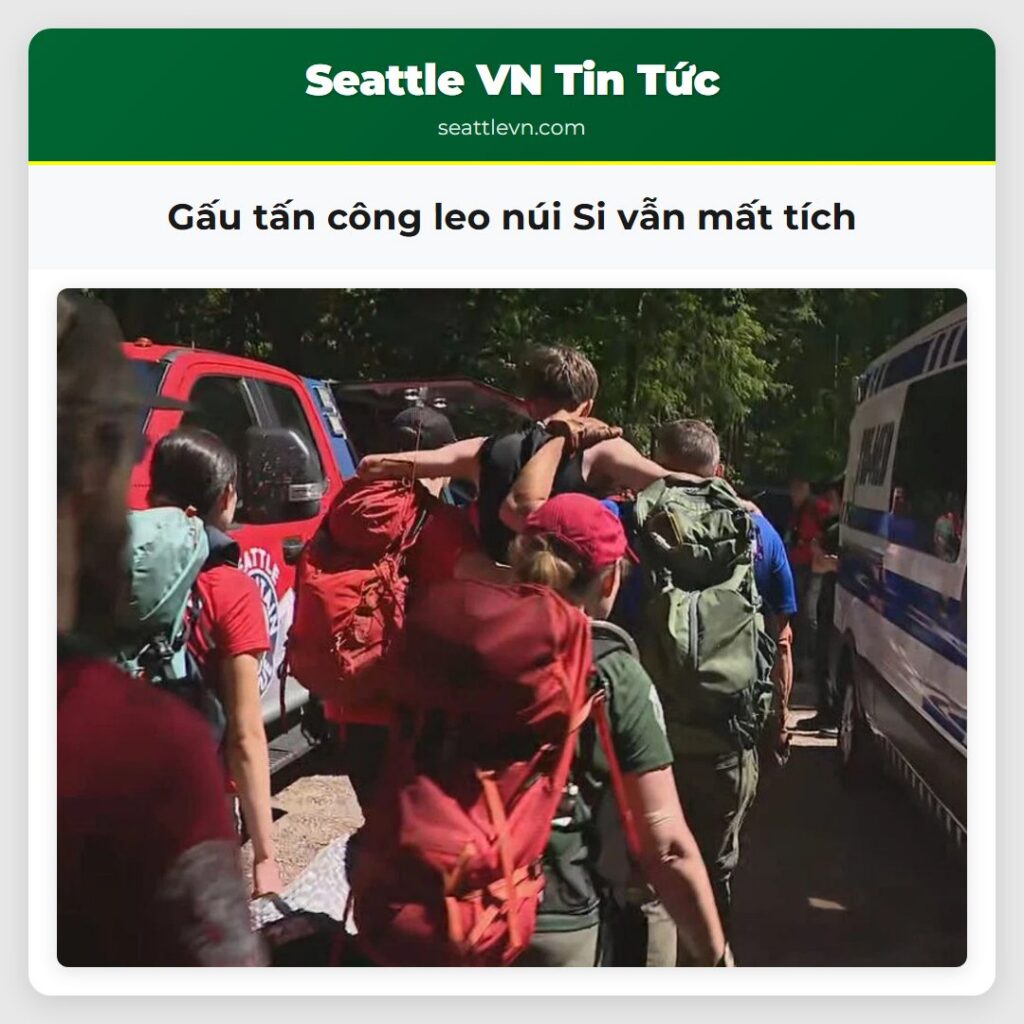 Gấu tấn công leo núi Si vẫn mất tích