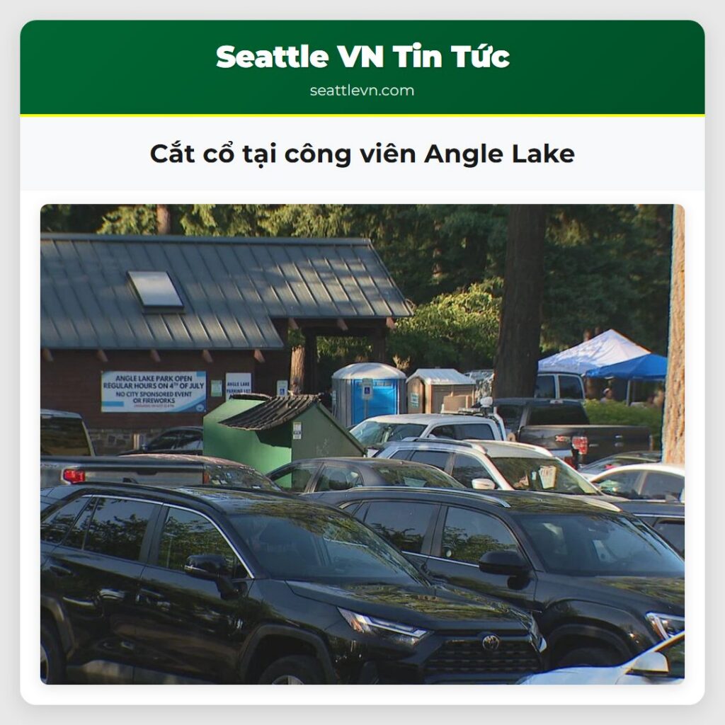 Cắt cổ tại công viên Angle Lake