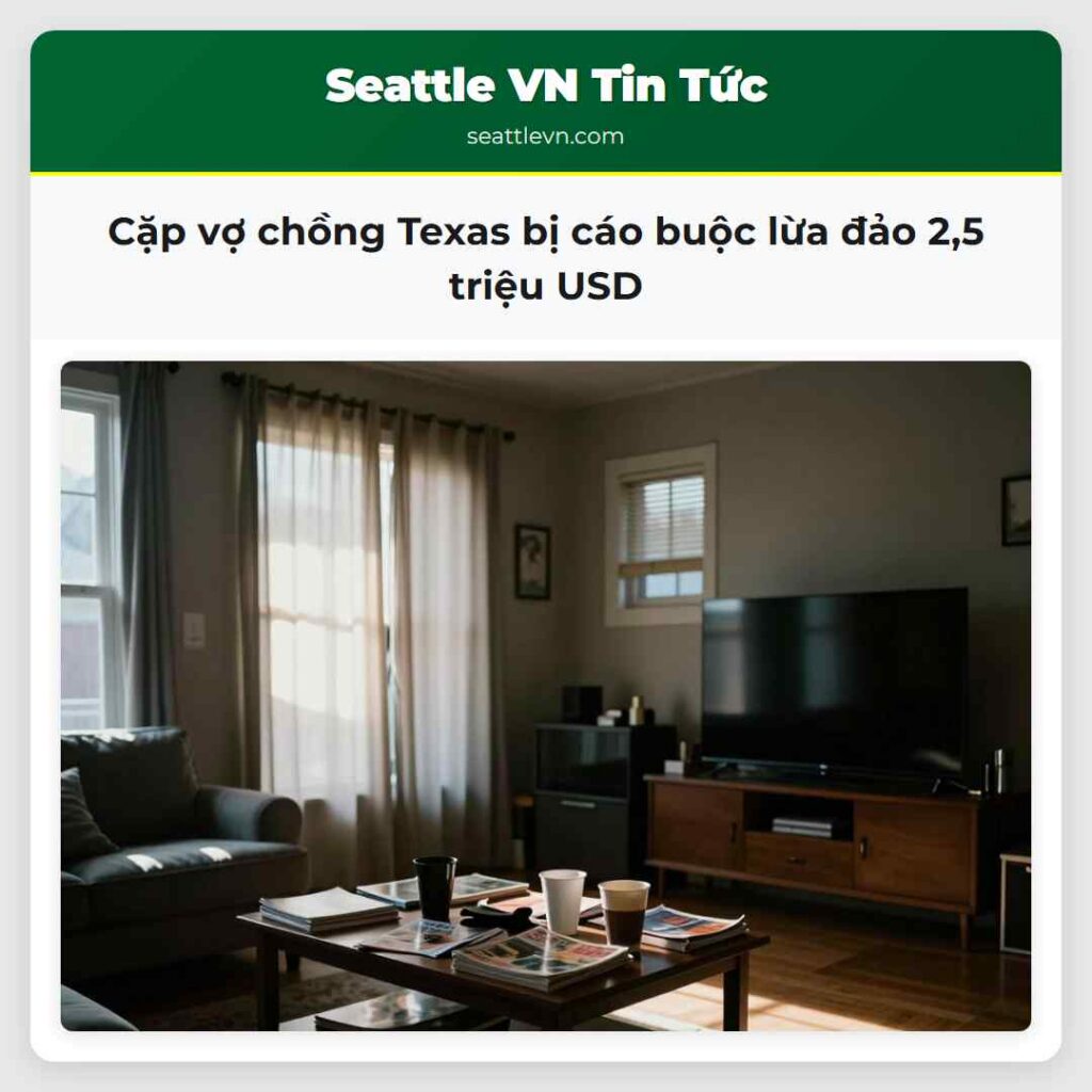 Cặp vợ chồng Texas bị cáo buộc lừa đảo 2,5 triệu