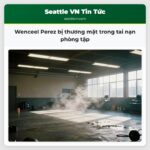 Wenceel Perez bị thương mặt trong tai nạn phòng tập