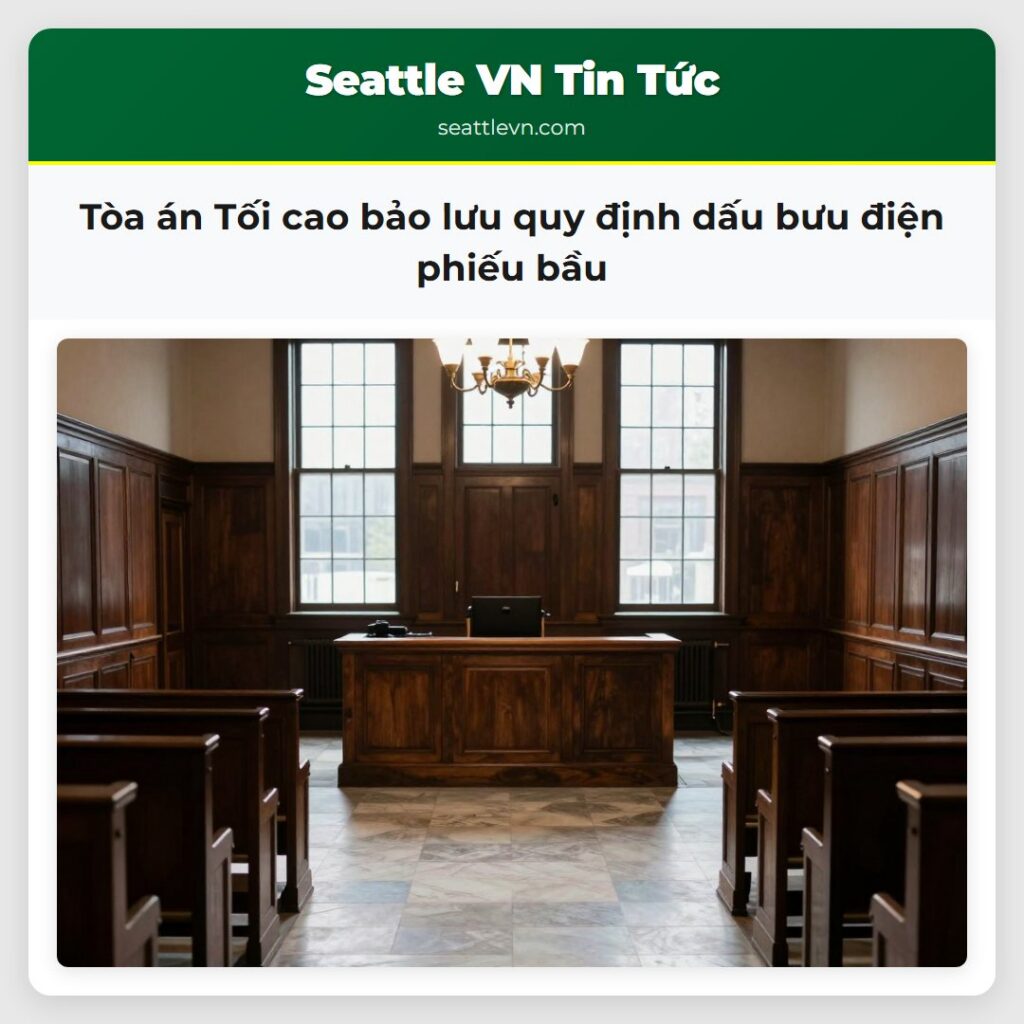 Tòa án Tối cao bảo lưu quy định dấu bưu điện