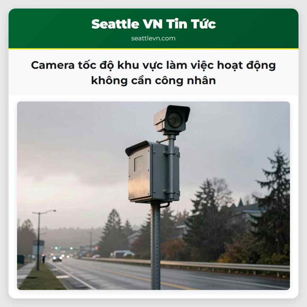 Camera tốc độ khu vực làm việc hoạt động không cần công nhân