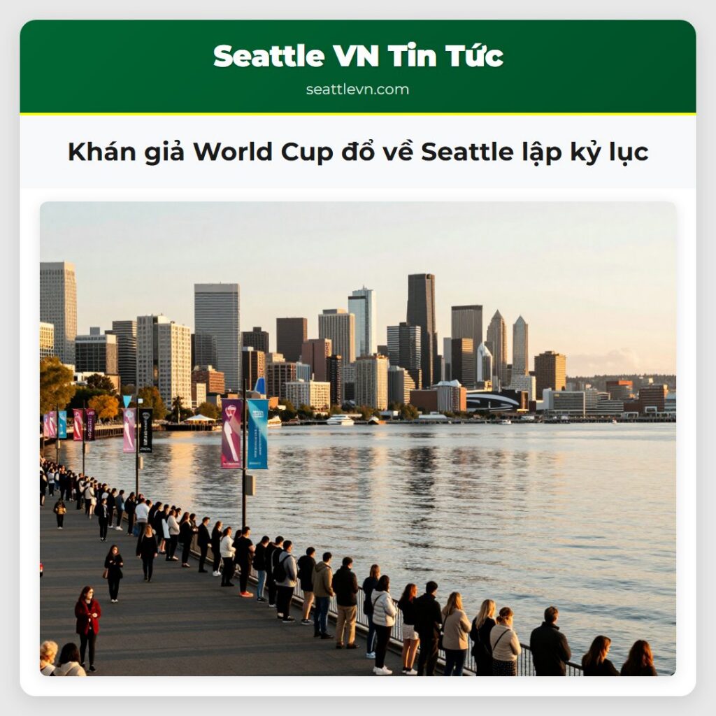 Khán giả World Cup đổ về Seattle lập kỷ lục