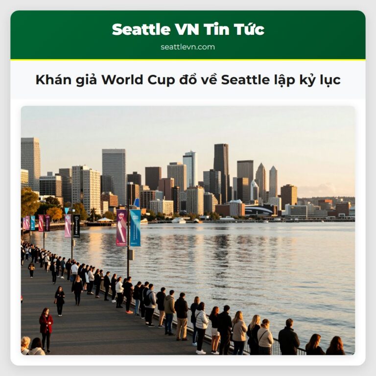Khán giả World Cup đổ về Seattle lập kỷ lục