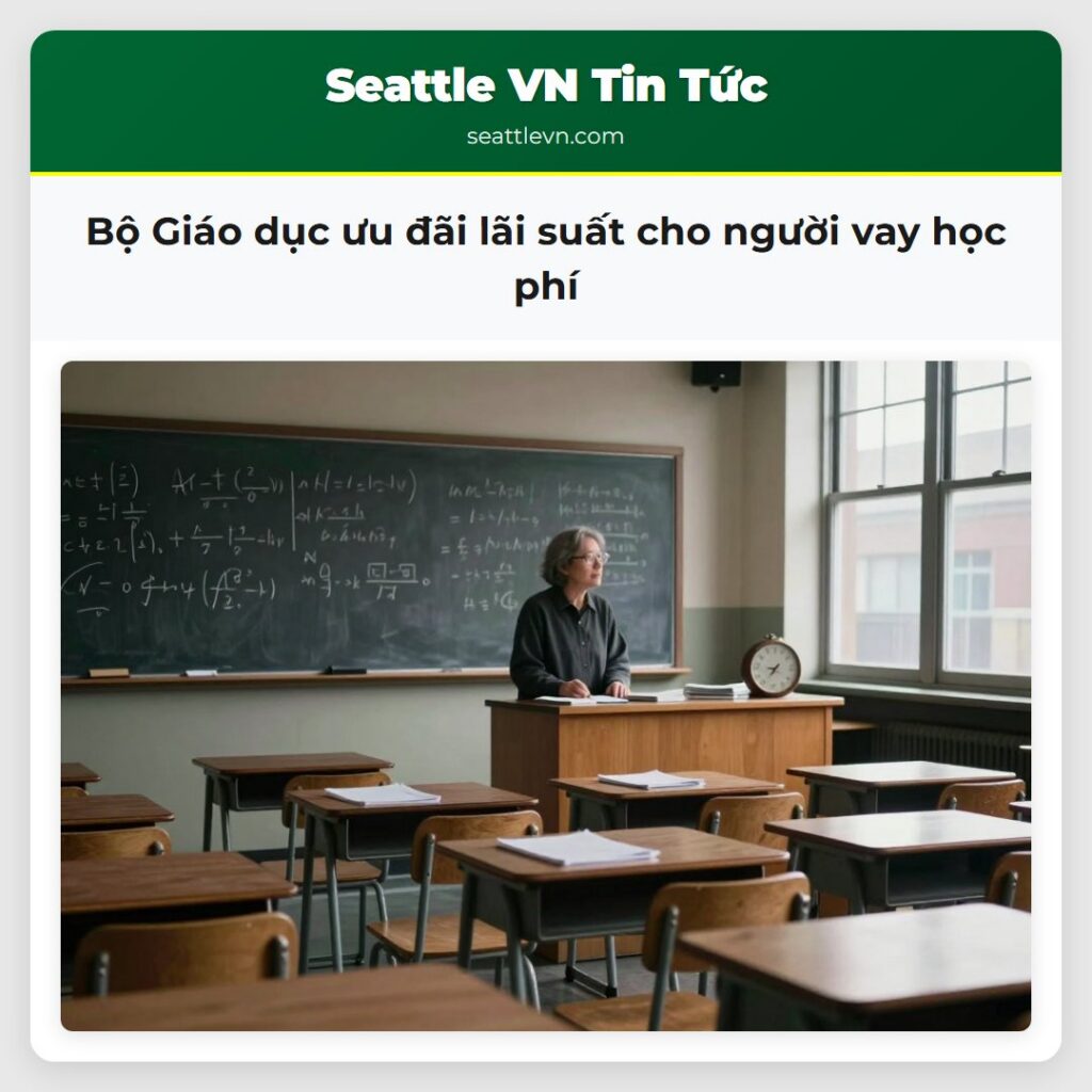 Bộ Giáo dục ưu đãi lãi suất cho người vay học phí