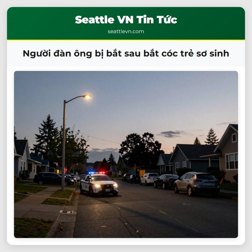 Người đàn ông bị bắt sau bắt cóc trẻ sơ sinh