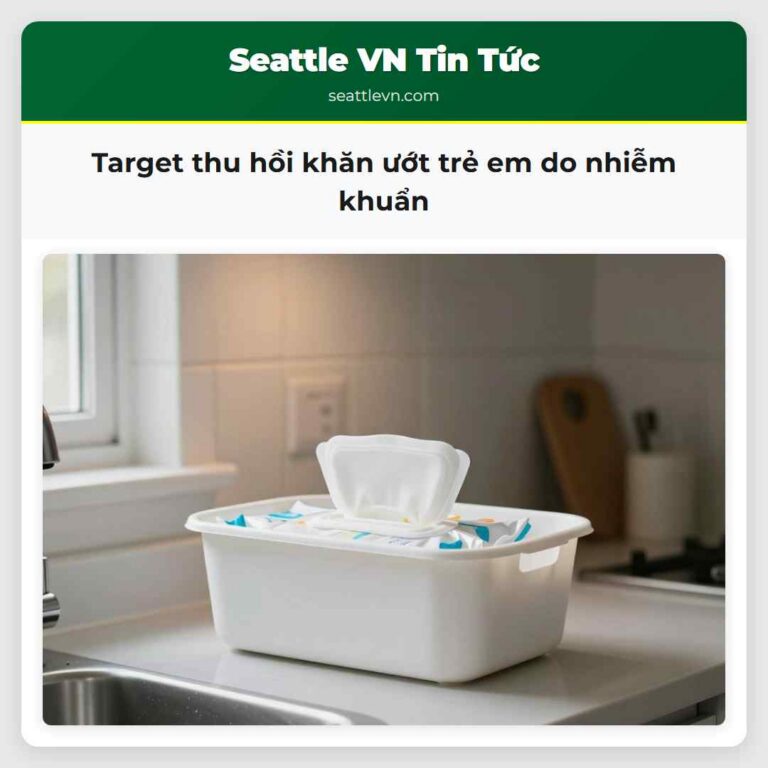 Target thu hồi khăn ướt trẻ em do nhiễm khuẩn