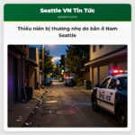 Thiếu niên bị thương nhẹ do bắn ở Nam Seattle