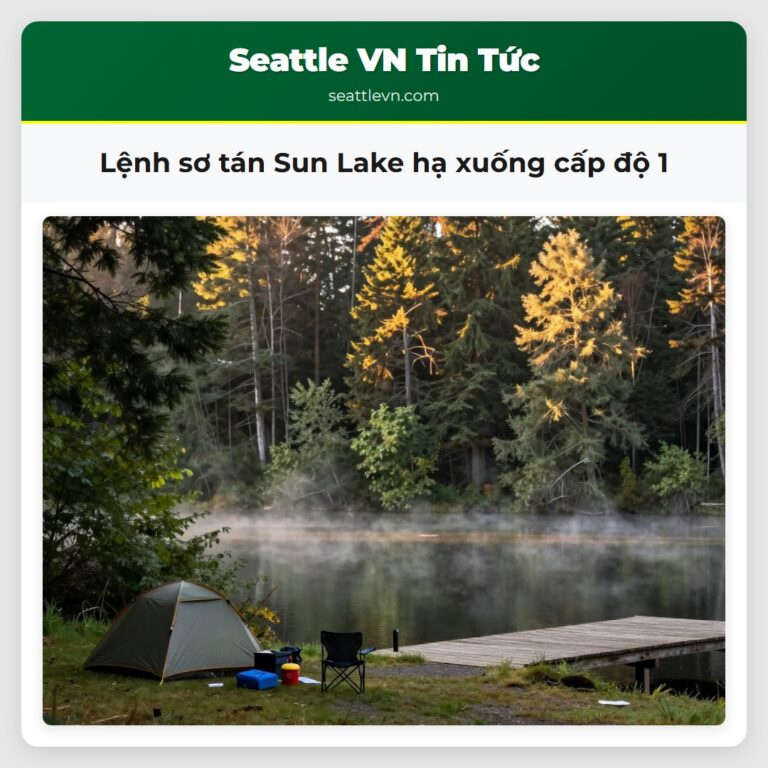 Lệnh sơ tán Sun Lake hạ xuống cấp độ 1