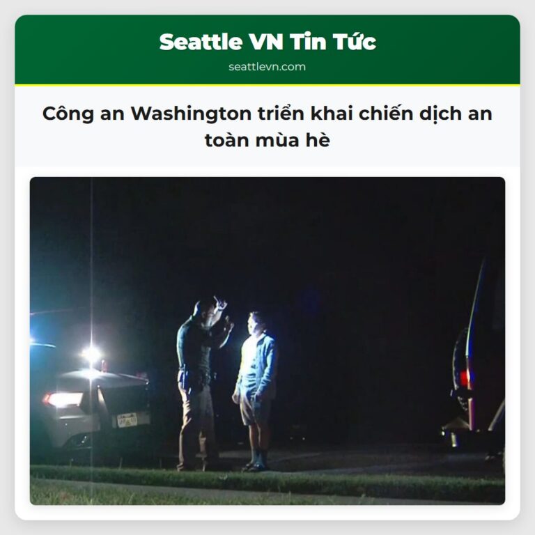 Công an Washington triển khai chiến dịch an toàn mùa hè