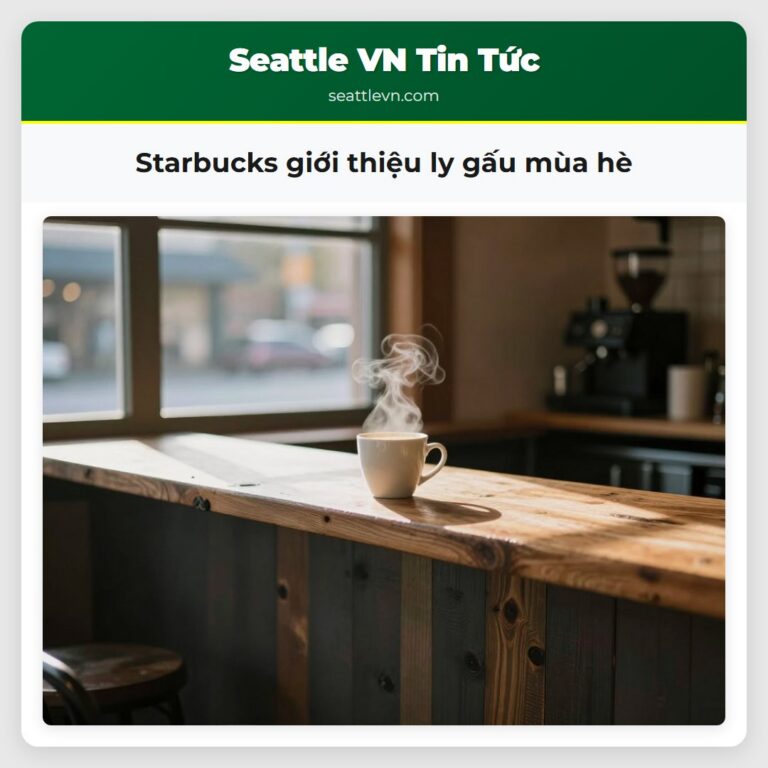 Starbucks giới thiệu ly gấu mùa hè