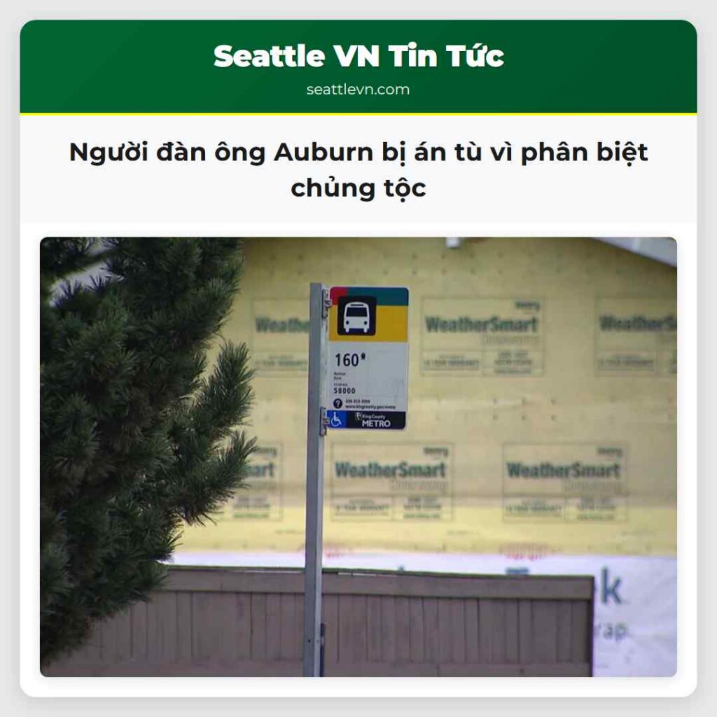 Người đàn ông Auburn bị án tù vì phân biệt chủng
