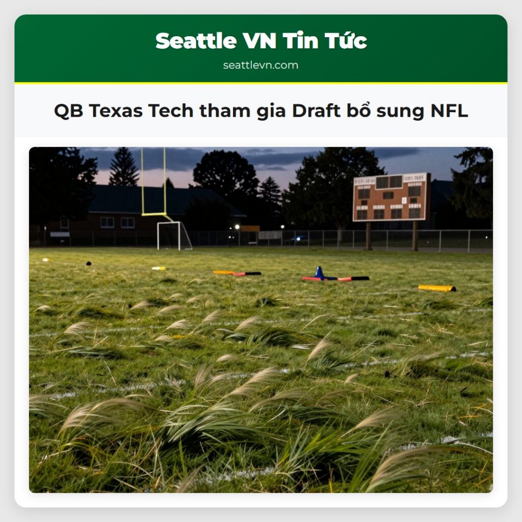 QB Texas Tech tham gia Draft bổ sung NFL