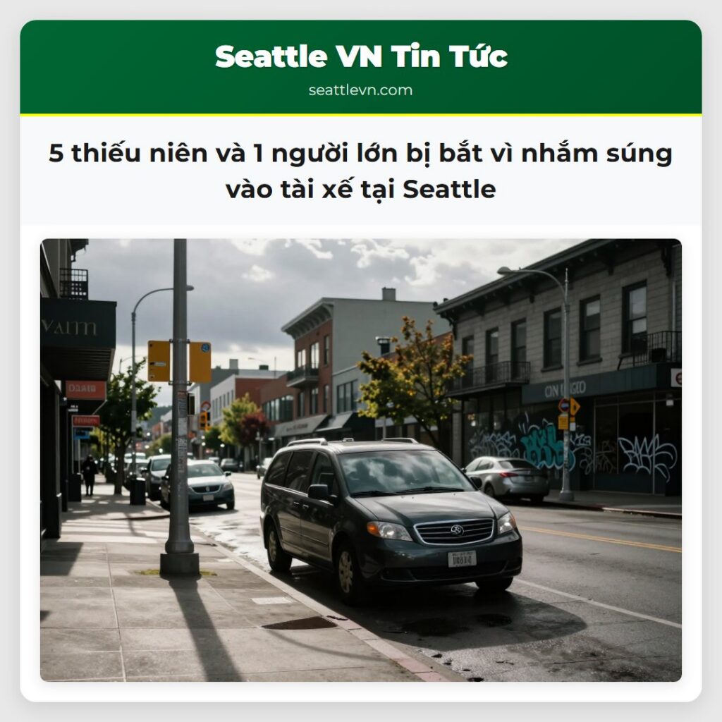 5 thiếu niên và 1 người lớn bị bắt vì nhắm súng