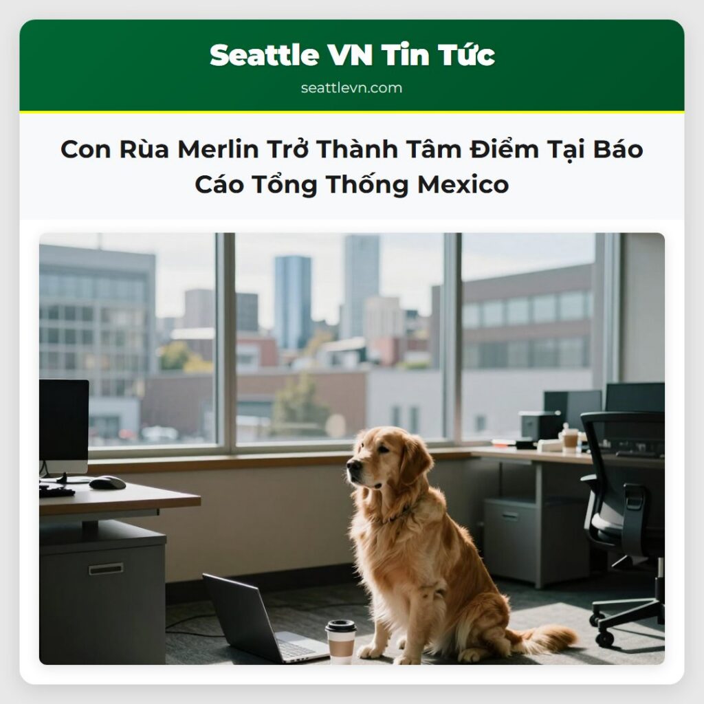 Con Rùa Merlin Trở Thành Tâm Điểm Tại Báo Cáo