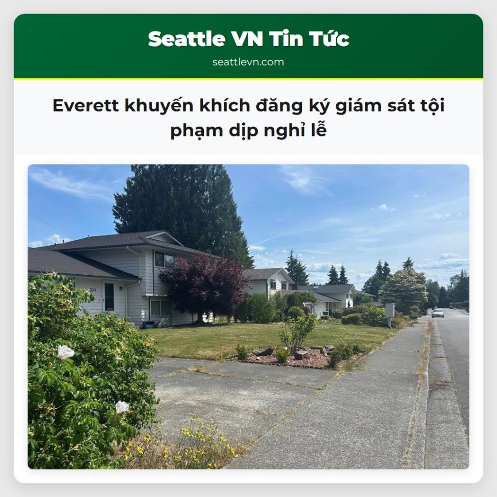 Everett khuyến khích đăng ký giám sát tội phạm