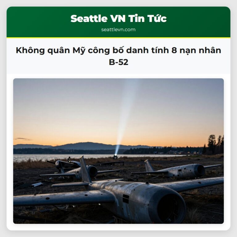 Không quân Mỹ công bố danh tính 8 nạn nhân B-52