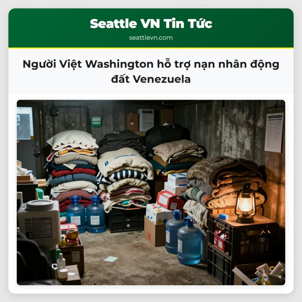 Người Việt Washington hỗ trợ nạn nhân động đất