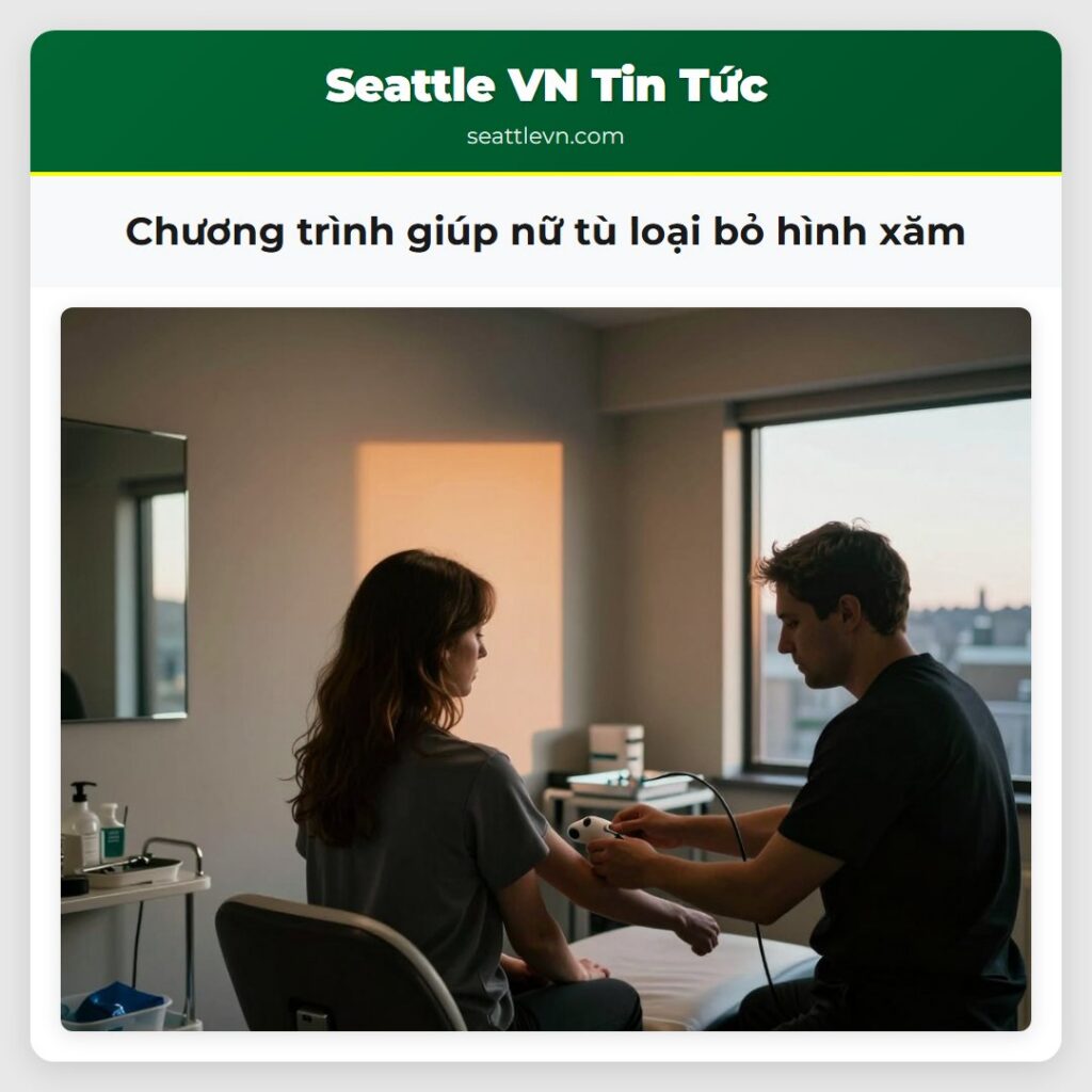 Chương trình giúp nữ tù loại bỏ hình xăm