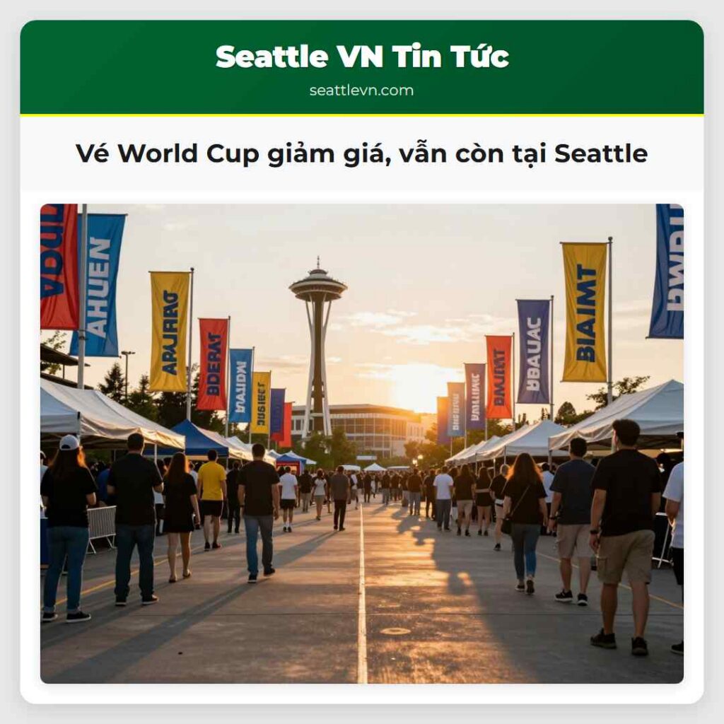 Vé World Cup giảm giá, vẫn còn tại Seattle