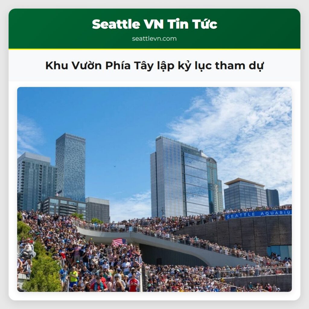 Khu Vườn Phía Tây lập kỷ lục tham dự