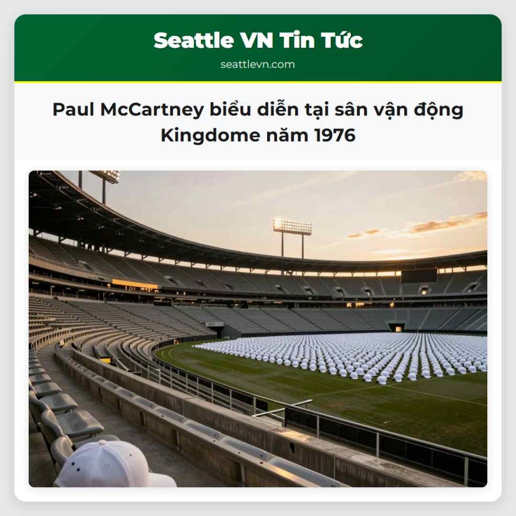 Paul McCartney biểu diễn tại sân vận động