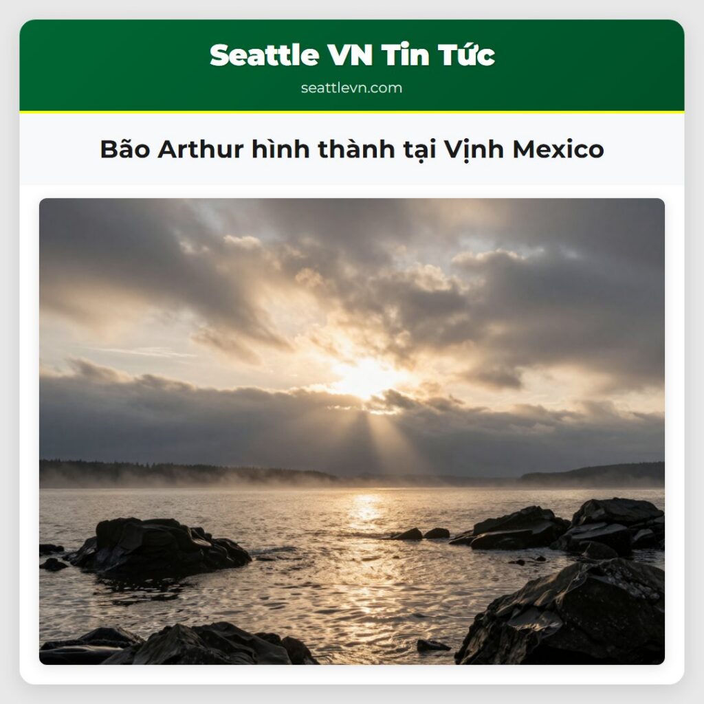 Bão Arthur hình thành tại Vịnh Mexico