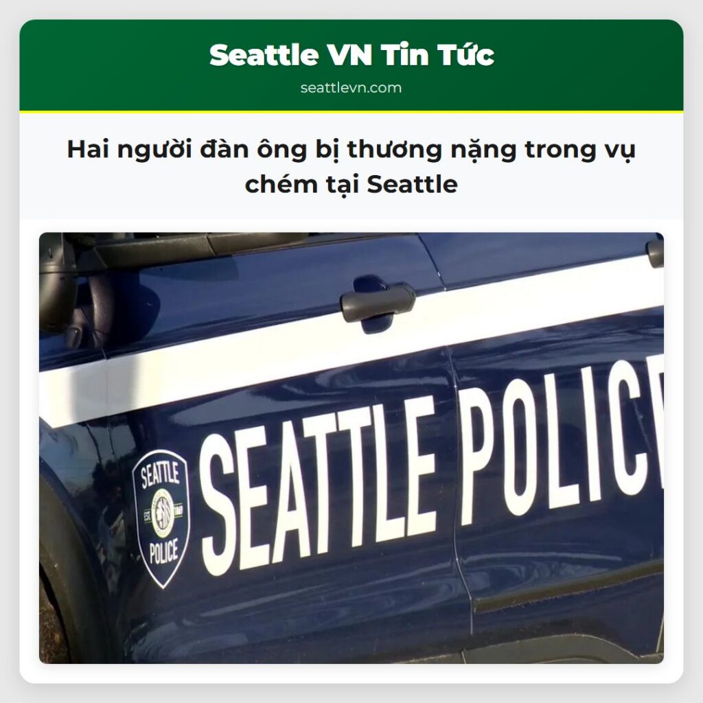 Hai người đàn ông bị thương nặng trong vụ chém