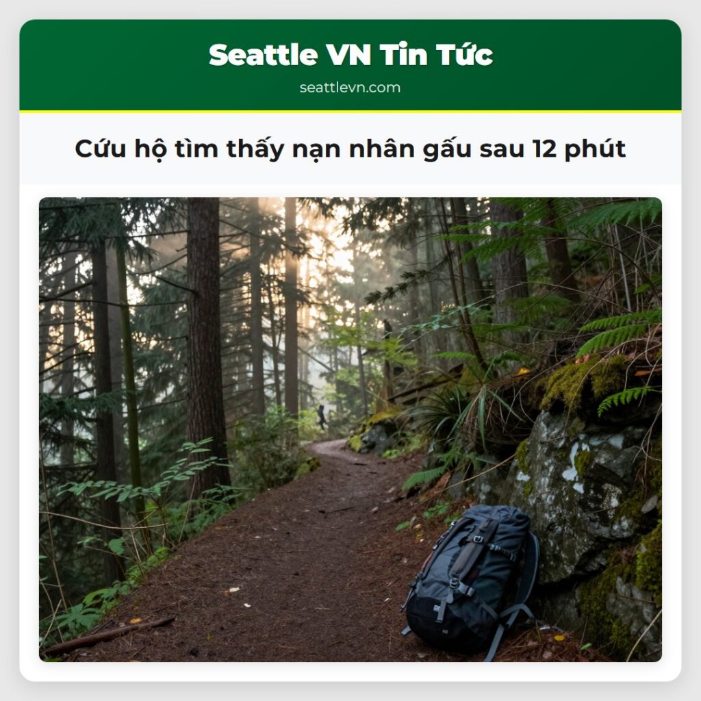 Cứu hộ tìm thấy nạn nhân gấu sau 12 phút