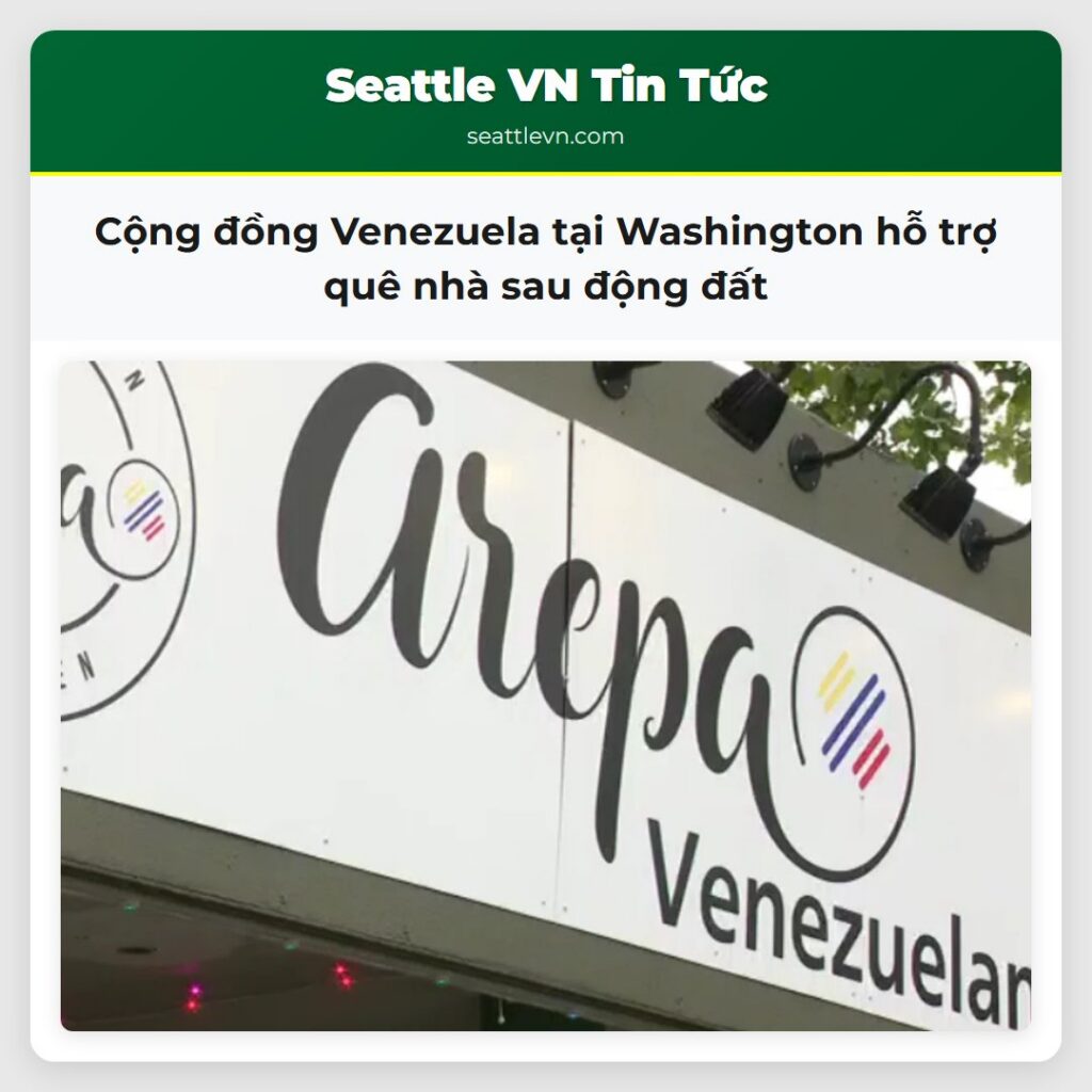 Cộng đồng Venezuela tại Washington hỗ trợ quê nhà