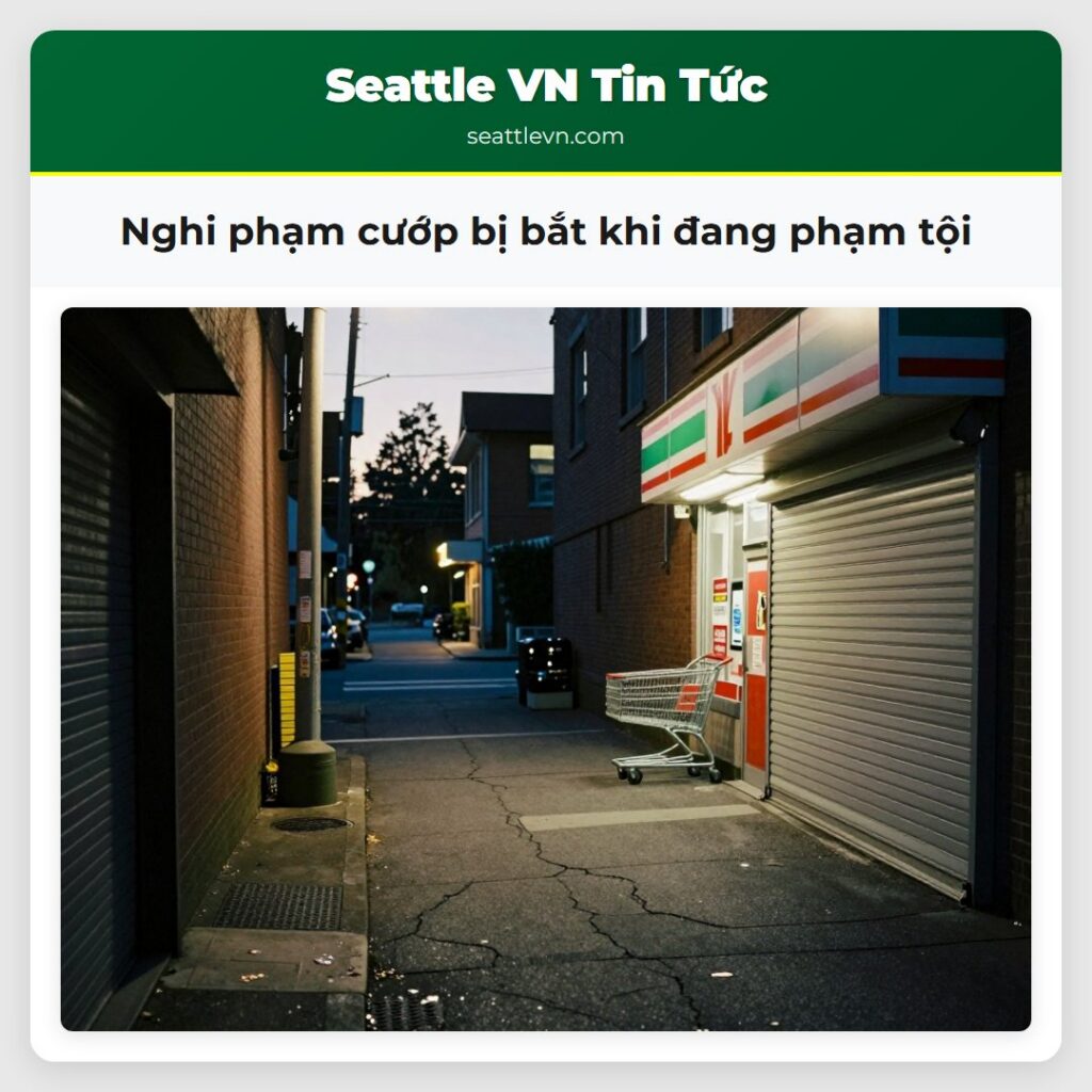 Nghi phạm cướp bị bắt khi đang phạm tội