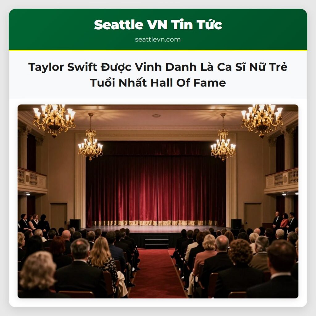 Taylor Swift Được Vinh Danh Là Ca Sĩ Nữ Trẻ Tuổi