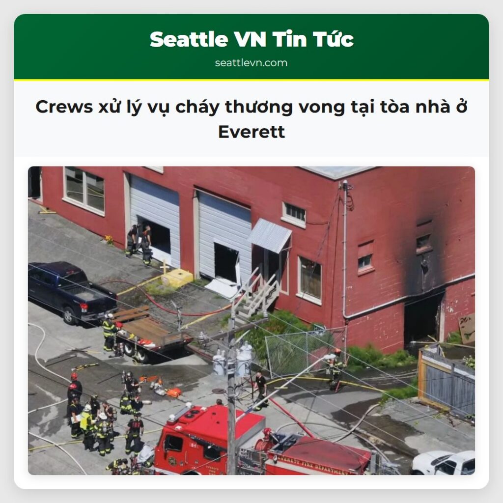 Crews xử lý vụ cháy thương vong tại tòa nhà ở
