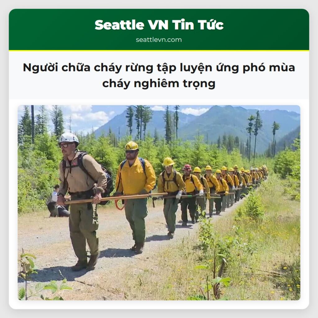 Người chữa cháy rừng tập luyện ứng phó mùa cháy