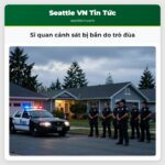 Sĩ quan cảnh sát bị bắn do trò đùa