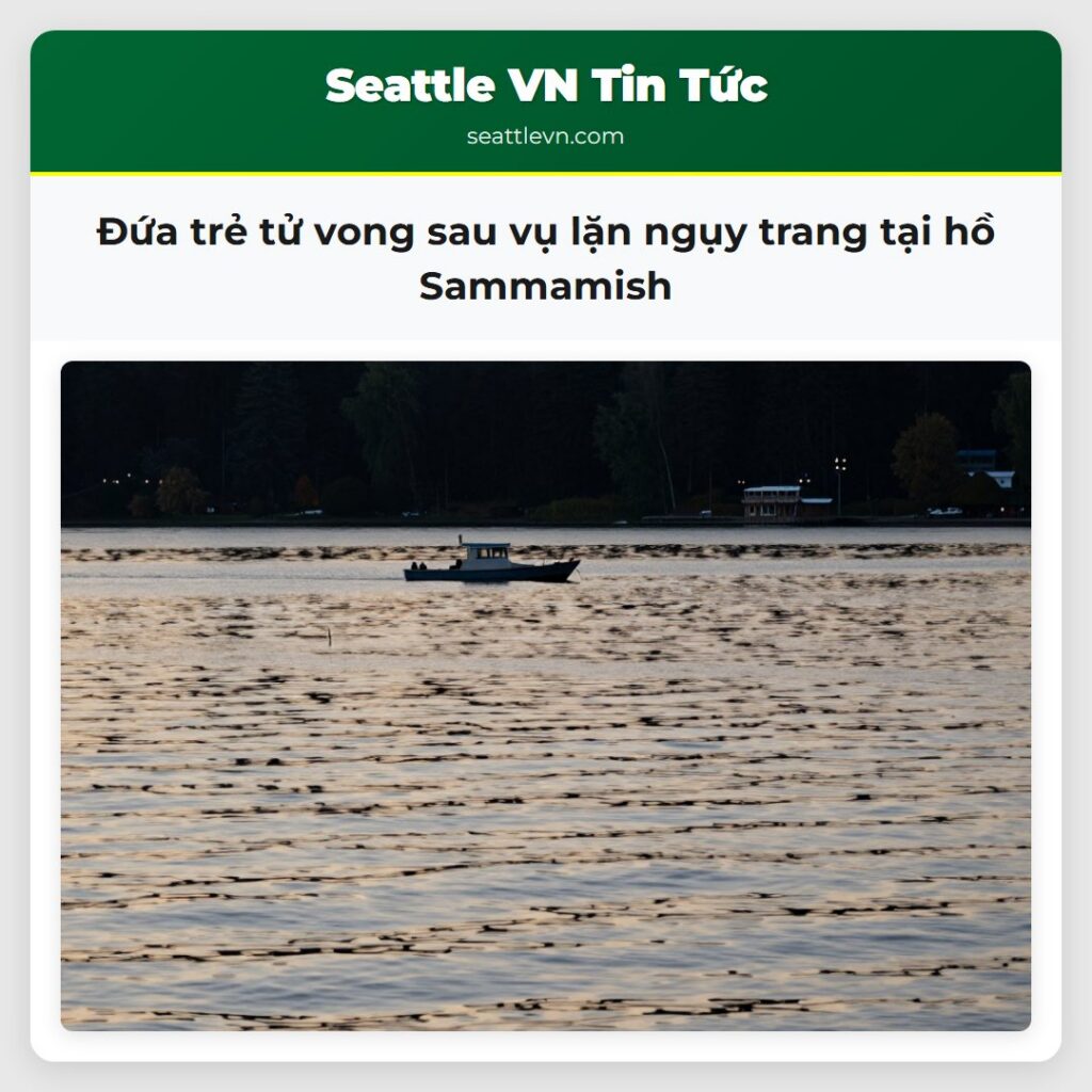 Đứa trẻ tử vong sau vụ lặn ngụy trang tại hồ