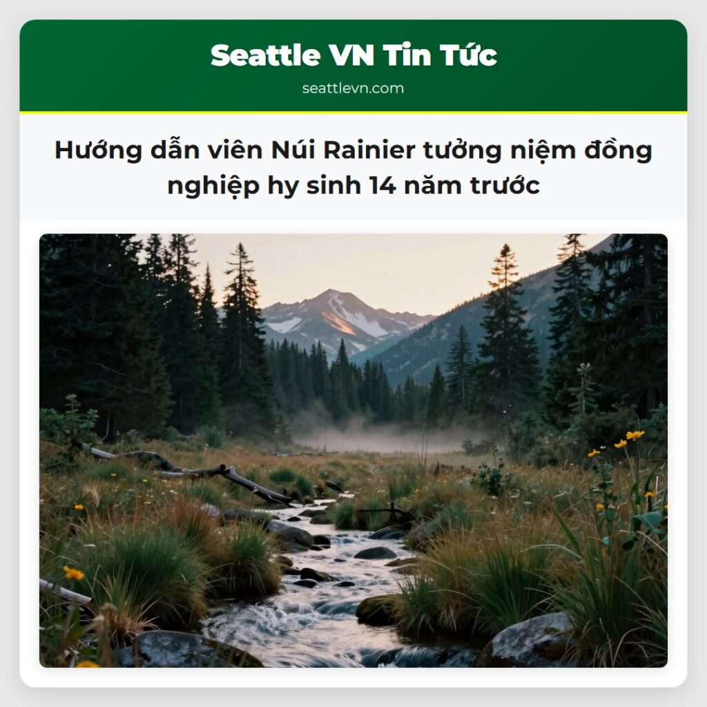 Hướng dẫn viên Núi Rainier tưởng niệm đồng nghiệp
